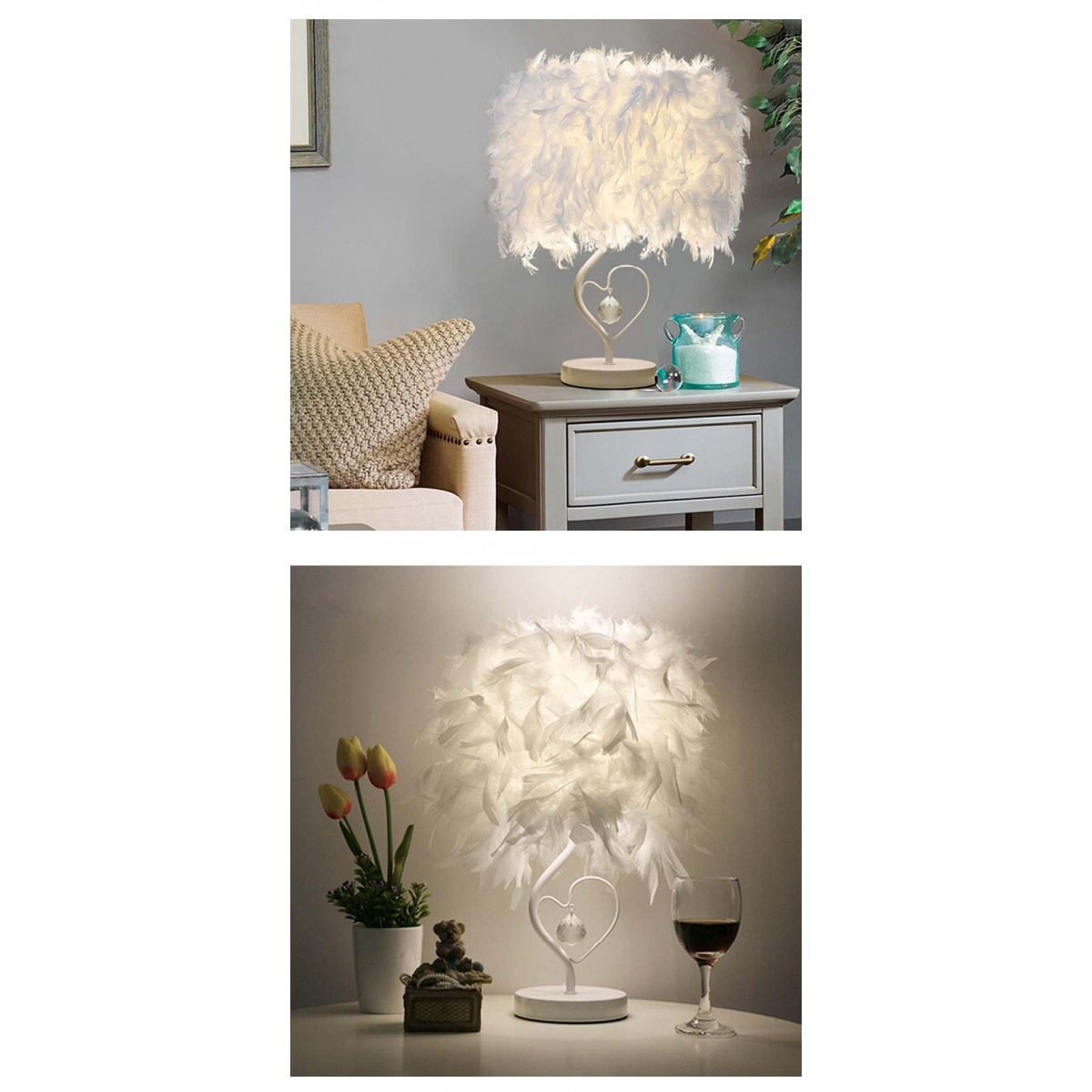 Colour changing table lamp